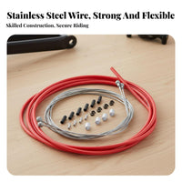 Cycle Brake and Gear Selector Wire Set Stainless Steel Wire S Cycle Brake Wire Set Long-Lasting Low Drag for Mountain Bikers