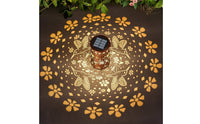 IP65 Waterproof Hummingbird Projection Lantern Auto On/deactivate Hanging Garden Light Decorative Lawn Stake Light for Patio, Pathway