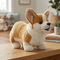 Corgi Stuffed Toy Compact Corgi Stuffed Animal Stuffed Dog Cute Realistic for Children, Bedroom, Nursery