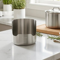 Stainless Steel Utensil Holder Compact Utensil Holder with Cutout Rust-Resistant for Cooktop Side
