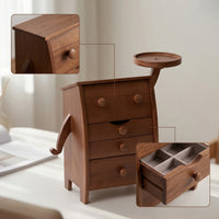 Jewelry Organizer with Drawers Organized Tabletop Jewelry Chest Elegant for Dresser, Vanity
