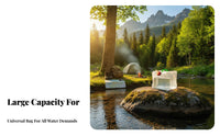 Foldable Water Bag Large Capacity Camping Water Carrier Outdoor Equipment Reusable Long-Lasting for Campers