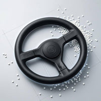 Central Hub Sightseeing Vehicle Steering Wheel Round Circular Rim Patrol Vehicle Steering Wheel