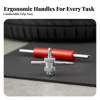 44 Pieces Valve Core Remover Installer Kit Wide Compatibility Tire Valve Core Tool Kit Leak Avoidance for DIY Enthusiasts, Roadside Emergency, Garage