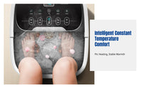 Automatic Foot Spa Bath, Deep Soak Tub, Electric Heating, Home Use, Steam & Rolling Massage, LCD Display, Remote Control,
