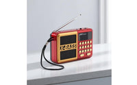 Telescopic Antenna Radio Stereo Radio Front Speaker Grille Portable Radio Button Control Panel Broadcast Receiver Display Window