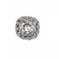 High-End Square Crystal Button Wide Application Rhinestone Shank Button Long-Lasting Rhinestone Buttons for Fashion Designers, DIY Crafters, Coat, Suit, Cardigan