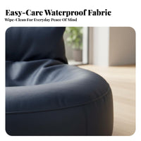 Comfortable Single-Person Bean Bag Sofa Space-Saving Indoor Furniture Modern Design Lounge Chair No Assembly Required for Young Adults, Students, video game enthusiasts, Living Room, Bedroom, Apartment, perusing corner