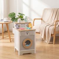 Toy Laundry Appliance Sturdy Laundry Appliance Toy Compact Washer and Dryer Playset for Young Children, Daycare, Classroom