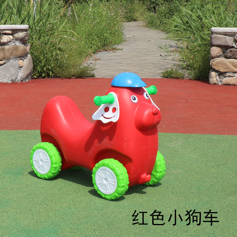 幼儿园咪咪小狗滑行车宝宝塑料玩具滑滑车儿童学步车四轮溜溜车