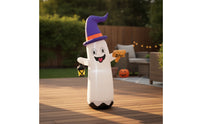Inflatable Halloween Ghost Inflatable Quick and Easy Setup Inflatable Ghost Spooky Outdoor Decoration Smiling for Homeowners, Families, Yard, Lawn, Porch