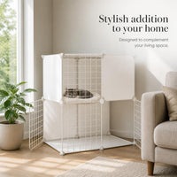 Multi-Level Cat Cage with Large Space for Indoor Cats