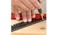Rotatable Multi-Angle Marking Ruler Detent Positioning Foldable Angle Ruler Double-Sided Graduations Layout Tool Metric for Woodworking