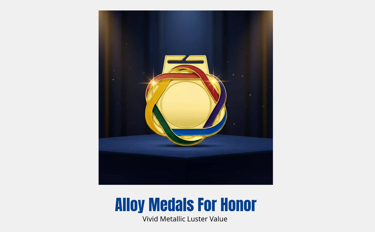 Neck Hanging Medal, Universal Alloy Sports Award, Endurance Metal Honor Medal, Silver Bronze Commemorative Plaque, Random Design