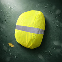 Silver Strip Reflective Backpack Rain Cover Yellow-Green Student Backpack Cover Fitted School Gear Stitched Seams for Students