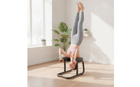 Stable Fitness Headstand Bench Padded Inversion Chair with Cushion Sturdy Headstand Stool with Handles Compact for Beginners