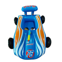 Racing-Style Pool Buoyant with Water Leak Resistant Inflatable Car Buoyant Thickened Inflatable Seated Toy with Water Easy to Inflate for Children