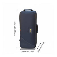 Alto Sax Carrying Case Large Side Pocket Saxophone Backpack Case Shielded Instrument Bag for Gigs