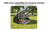 Portable Umbrella Tent with Ventilation vent Fishing sun shade Multifunctional Beach shade cover Protection for Beachwherever you and moveers, Anglers, Families, Camping, green space, Campsite, rearyard