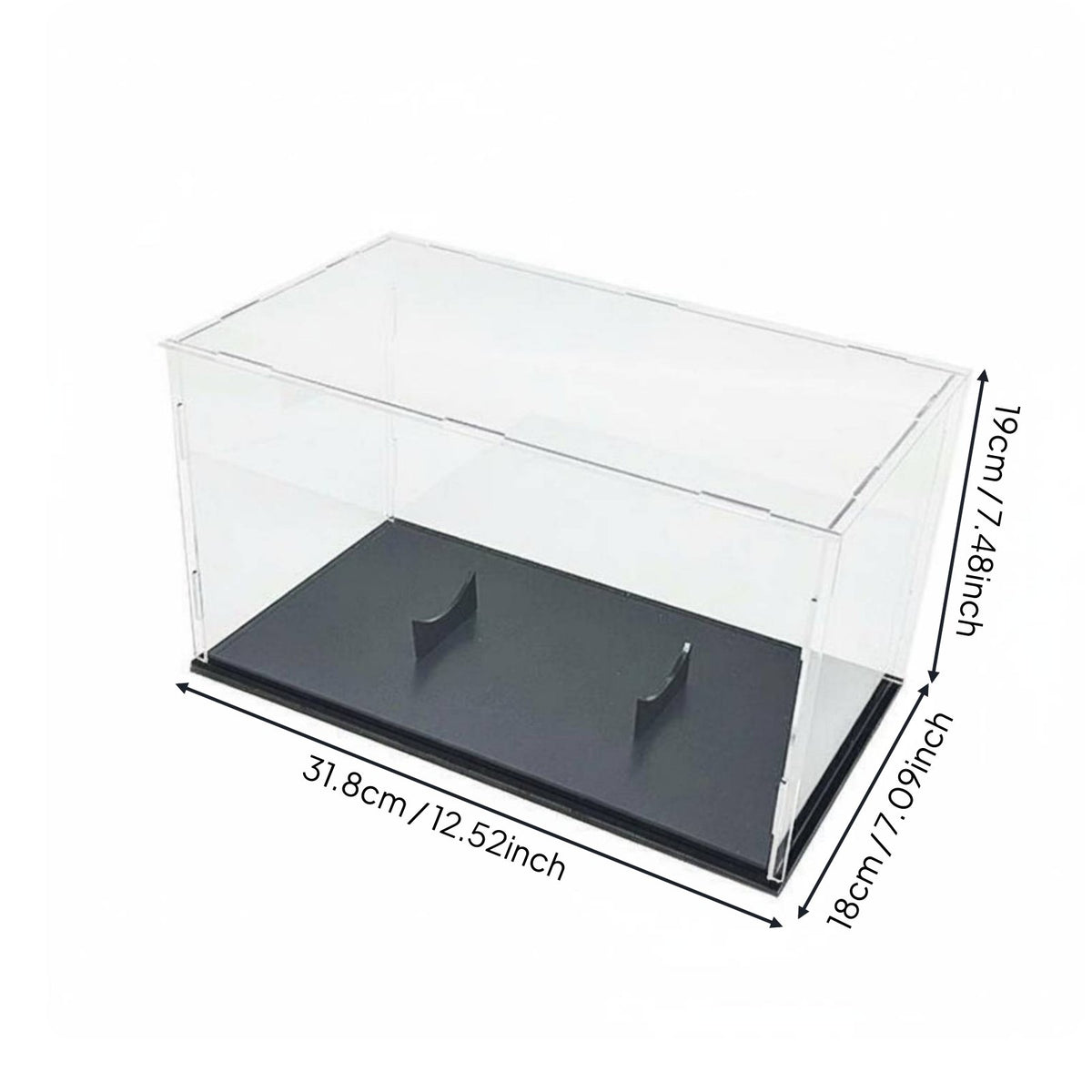 Acrylic Football Box Easy Assembly Football Display Case Built-in Stand Transparent Sphere Storage Box for Athletes