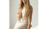 Breathable Cap 28 Inch Body Wave Hairpiece Adjustable Straps Heat Resistant Synthetic Hairpiece