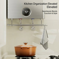 Wall Mount Holder for Kitchen Towel Rolls, Paper Dispenser, Stainless Steel Rag for Bathroom and Wash Basin