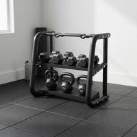 Dumbbell and Kettlebell Organizer Multifunction Kettlebell -Saving Gym Equipment Organizer for Fitness Users