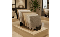 Tile Display Rack Floor Standing Ceramic Tile Showroom Rack Heavy Duty Stone Sample Display for Retail Store