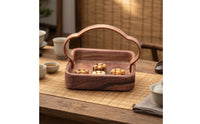 Wooden Walnut Serving Tray Natural Walnut Tray Portable Premium for Hosts, Tea Service