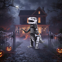 Inflate Inflatable Skeleton Dinosaur Costume Funny Inflatable Dinosaur Costume Long-Lasting Apparel One Size Fits All for Cosplay