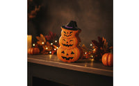 Pumpkin Tin Box Decorative Tin Box with Lid Orange Container for Home Decor