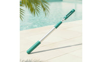 Pool Cleaning Pole with Textured Grip Comfortable Telescopic Pool Pole Non-Slip Anodized Aluminum for Outdoor Ponds