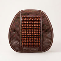 Cushion with Wooden Beads Ergonomic Beaded Cushion Ventilated Mesh Back Support Pad for Drivers, Office Workers, Long Commutes