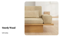 sectional Storage Sofa Japanese minimalist Inspired Living Room Furniture Minimalist stylistic design foundation Seating for Apartment Dwellers, home owners, Lounge Area