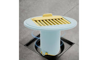 Universal Fit Anti-Odor Floor Drain Insert Easy to Clean Shower Drain Hair Catcher Fast Drainage Plumbing Fixture Proof for Bathroom, Kitchen, Laundry Room, Basement