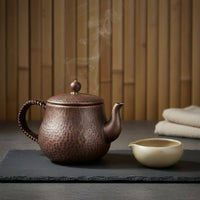 Thickened Thick Copper Teapot Antique Design Copper Teapot Heat-Resistant Cookware for Electric Ceramic Cooktop, Outdoor, Boiling Water