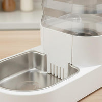 Large Capacity Pet Water Station Transparent Reservoir Water Dispenser with Sieve Double Filtration System Continuous-Supply Pet