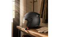 Open-Face Helmet Quick-Disconnect Buckle Half-Helmet Clear Visor Vehicle Gear