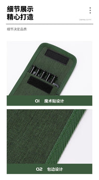 Outdoor Tent Ground Nails - Thickened, Long, High-Strength Iron Stakes with Storage Bag