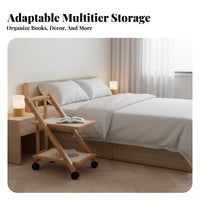 Space-Saving Narrow Gap Cabinet With casters Slim Storage Trolley Minimalist Design Bedroom Furniture Easy Assembly for Apartment Dwellers, Students, Homeowners, Small Spaces, Dorm Room, Kitchen, Bathroom