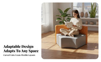 Curved Shape Configurable curved-Shaped Sofa Creative Combination sectional Couch unrestrictedform Assembly Public Seating adaptable Configuration for Interior Designers, Business Owners, Apartment Dwellers, Reception Area, Lobby