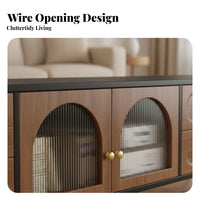 Nostalgic Television Cabinet Stand with Drawers Vintage Aesthetic Wide TV Stand Versatile Living Room Storage for Homeowners, Families, Lounge