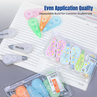 Mini Correction Tape Set, Cute Student Stationery, Portable, Assorted Styles, 3m Length, Random Design