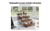 Surprise Box Organizer Space Saving Figurine Display Riser 4 Tier Acrylic Display Riser Stable Framework Desktop Collection Rack