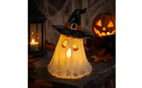 Halloween Ghost Tealight Holder Resin Ghost Figurine Weathered Decor Whimsical for Mantel