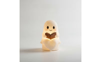 Warm Glow Ghost Night Light with Book Whimsical Halloween Night Light Glowing Ornament Seasonal for Children