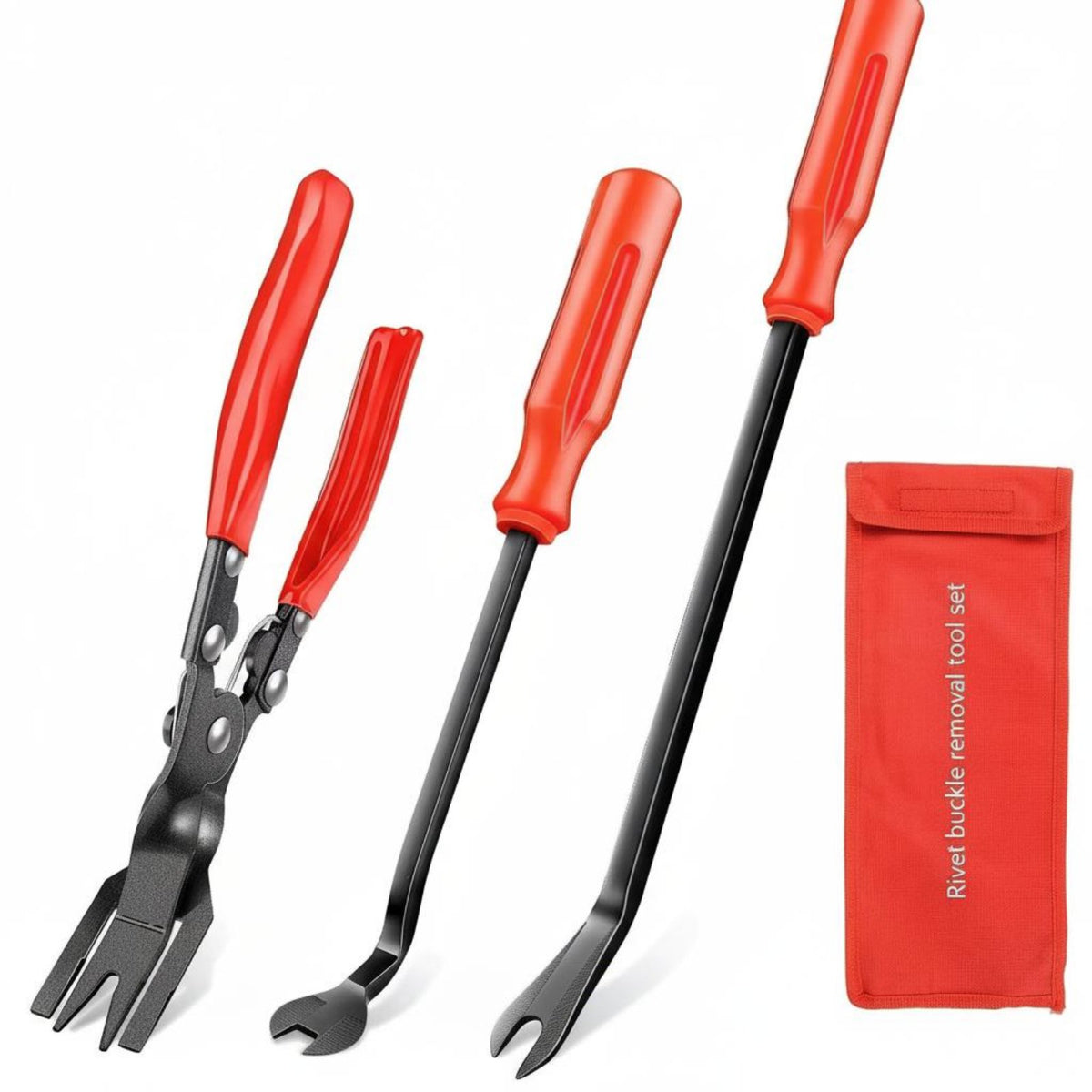 3 Pieces Car Door Panel Removal Tool Set Coil-Loaded Loaded for DIY Enthusiasts