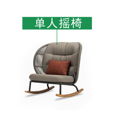 户外沙发茶几组合北欧别墅庭院花园懒人休闲藤椅露天阳台藤编家具