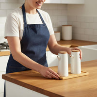 Japanese Design Seasoning Set Seasoning Containers Minimalist Design Ceramic Condiment Set for Dining Table