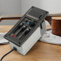 Onboard Acoustic Guitar Preamp Active 3-Band EQ Preamp Compact Acoustic Guitar Pickup Lightweight for Guitarists, Busking